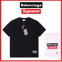 半袖tシャツSUPREMEコピー 通販シンプルなファッションの一枚快適な着心地 Balenciaga×Supreme