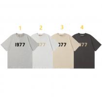 2024ss ESSENTIALS 1977 Fear of God FOG限定生産品通気性と吸汗性に優れ半袖Tシャツコピー 通販