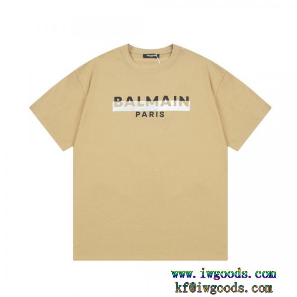 バルマンBALMAIN半袖Tシャツ【ユニセックス】2024大人気魅力的な今年らしい激安 通販 専門