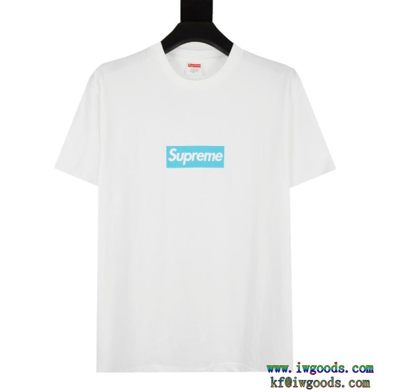 半袖tシャツシュプリームブランド レプリカ機能面抜群機能的なアイテム Supreme 21FW Tiffany Co Box Logo Tee