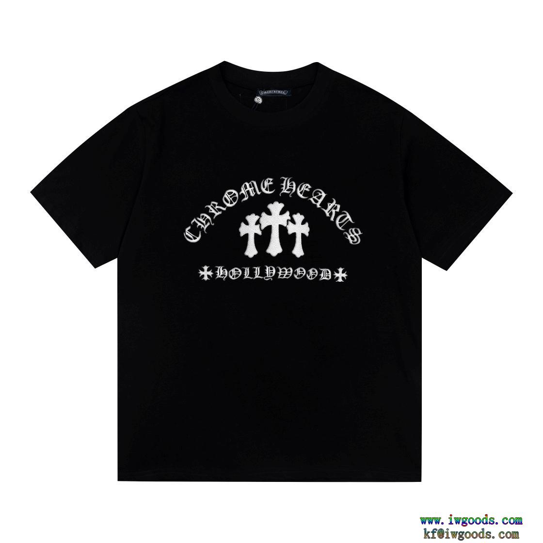 CHROME HEARTSクロムハーツ2024トレンドNO1アイドル着用ブランド 偽物半袖Tシャツ【ユニセックス】