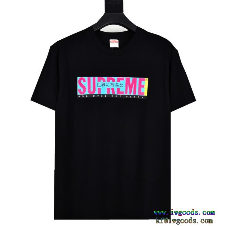 Supreme 22ss All Over Tee偽 ブランド 通販Logo半袖Tシャツ柔らかな着心地愛用者が続出中