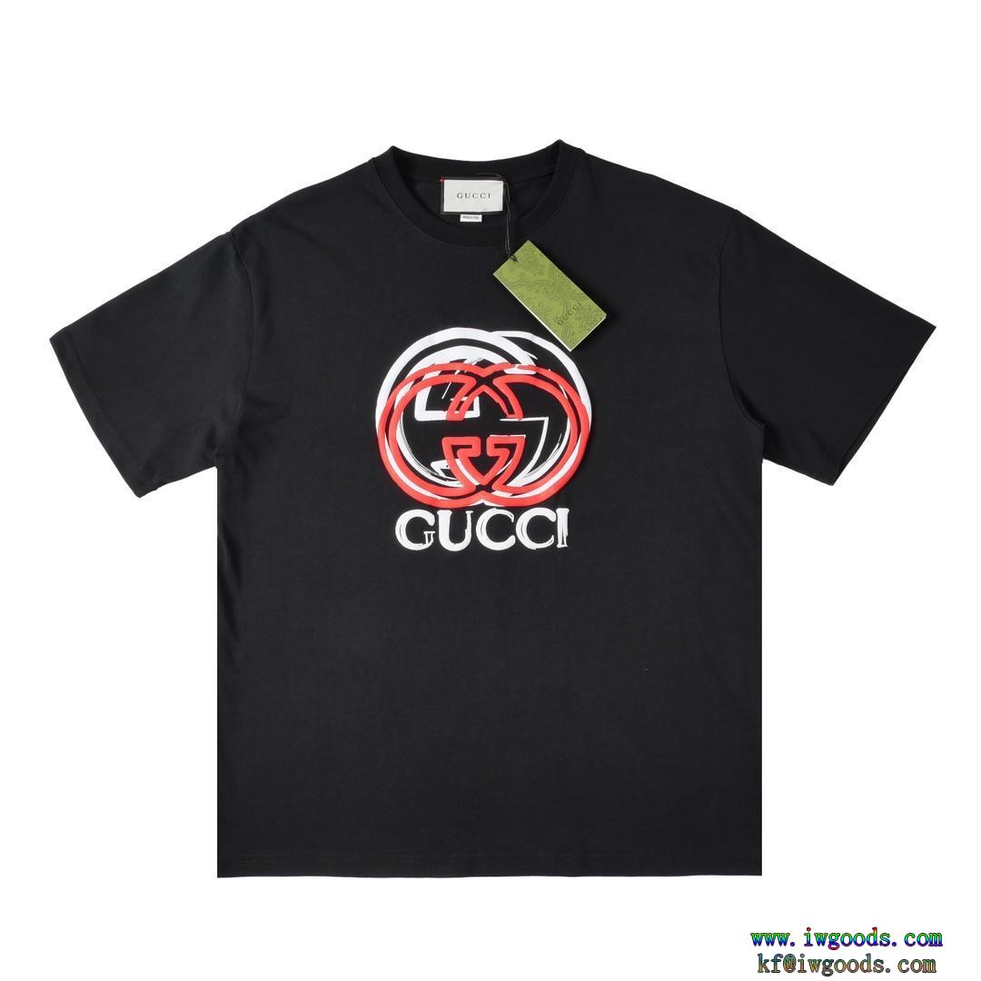 GUCC12024年夏限定 永遠の定番風合いが魅力半袖Tシャツ【ユニセックス】偽 ブランド 通販
