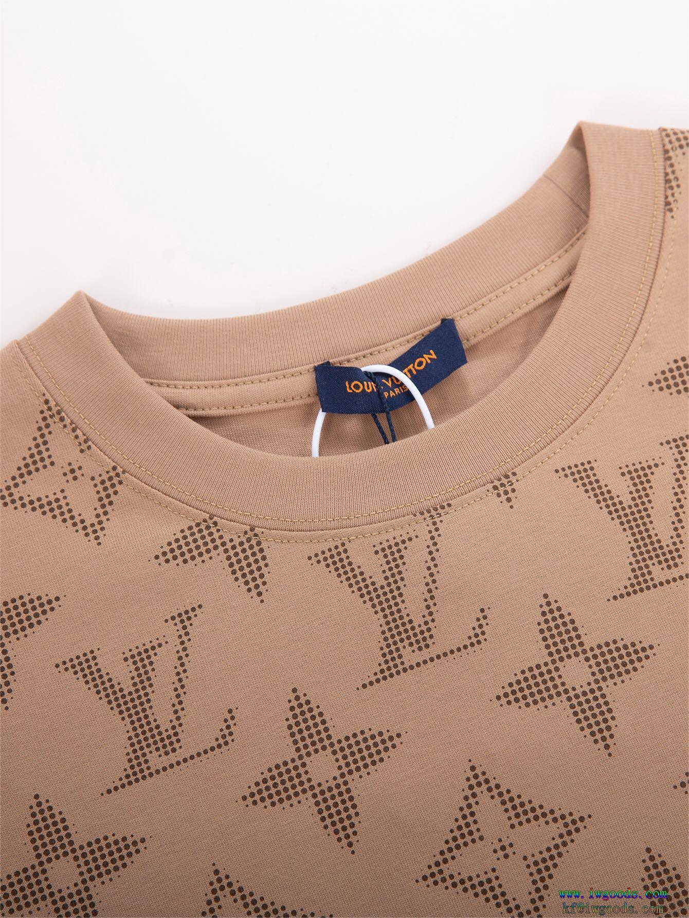 ルイヴィトンLOUIS VUITTONコピー ブランド 通販半袖tシャツ【ユニセックス】一気にトレンド感満載な着こなし通年使えるアイテム