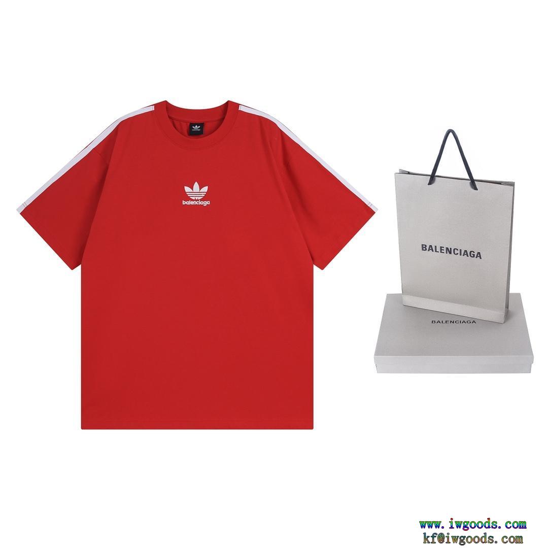 コピー ブランド 通販 安心BALENCIAGA x Adidas半袖Tシャツ【ユニセックス】最新2024最安に挑戦