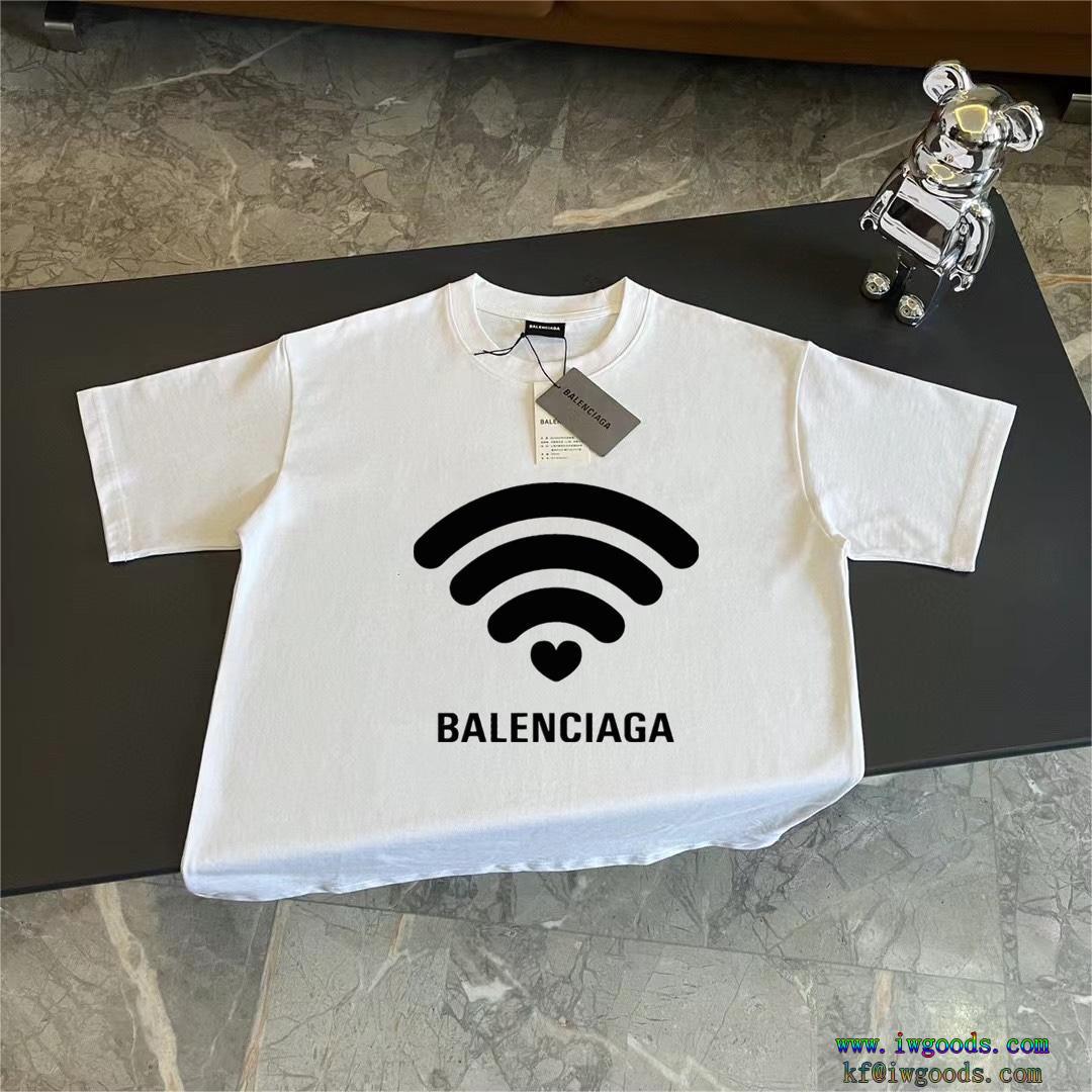 コピー 商品 通販半袖Tシャツ【ユニセックス】バレンシアガBALENCIAGA完売続出透け感の持つ涼しげな印象