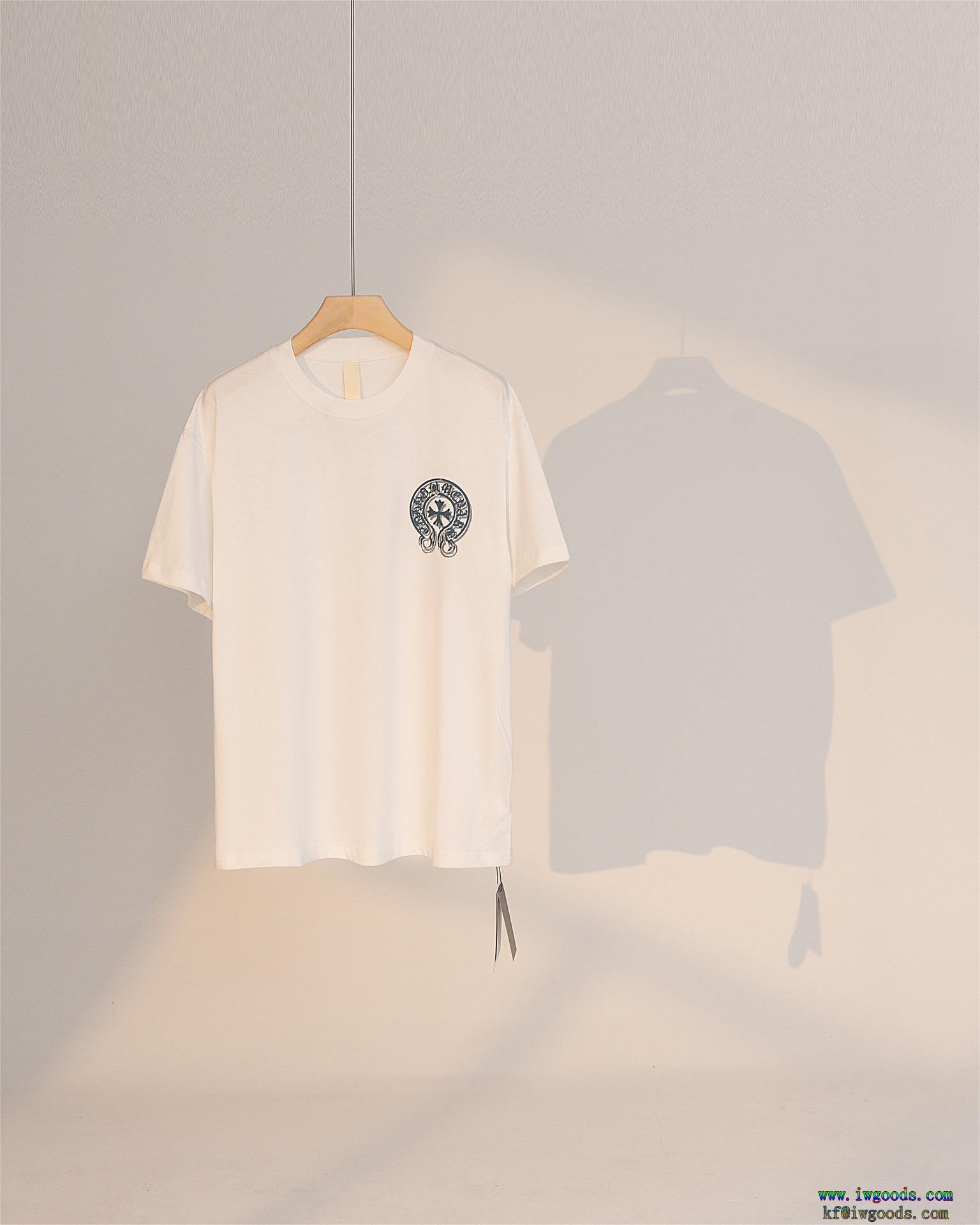 CHROME HEARTSクロムハーツコピー ブランド半袖Tシャツ【ユニセックス】シンプルなデザイン2024も引き続きトレンド