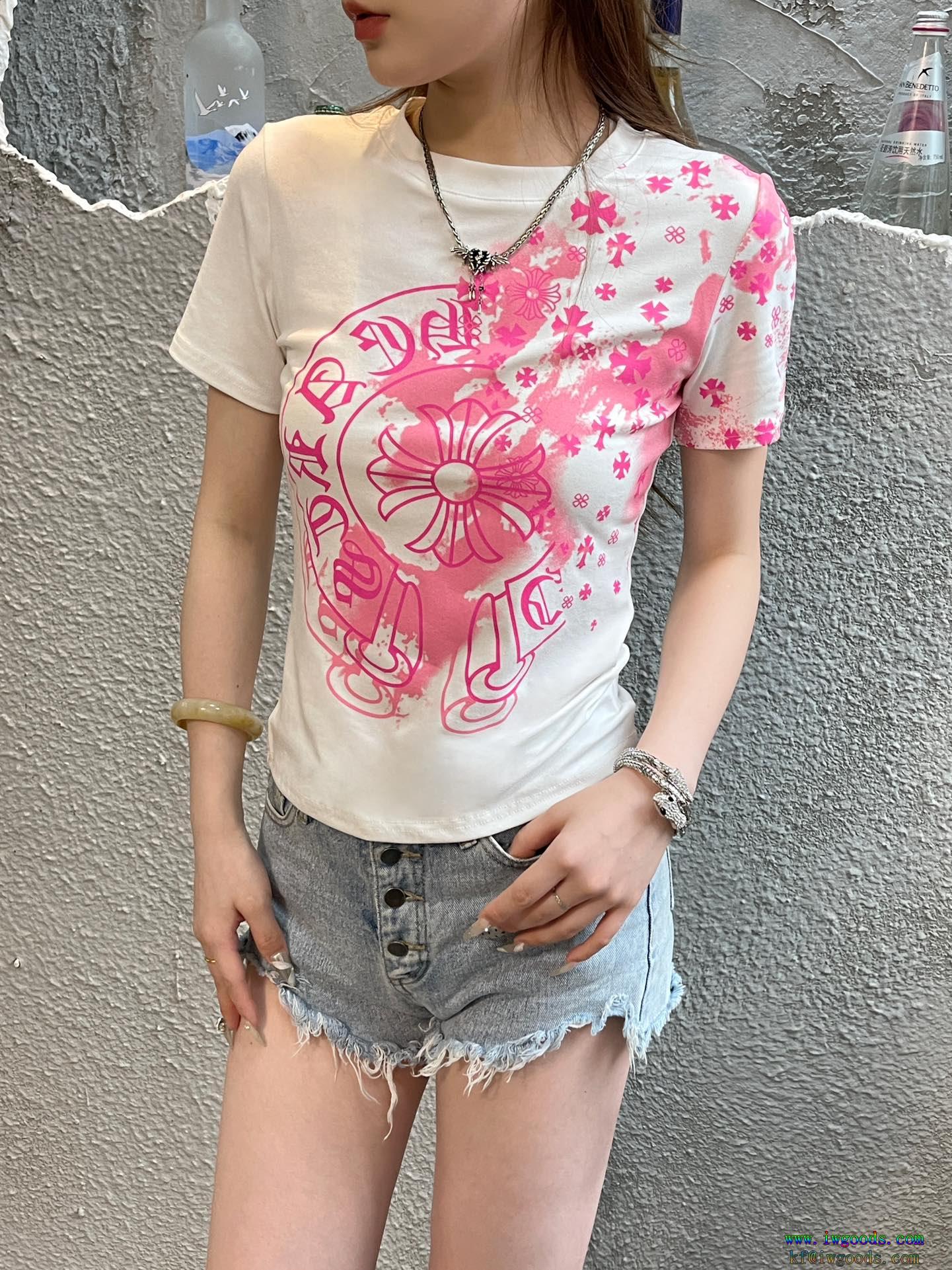 CHROME HEARTSクロムハーツ人気話題カワイイ雰囲気半袖Tシャツスーパー コピー ブランド