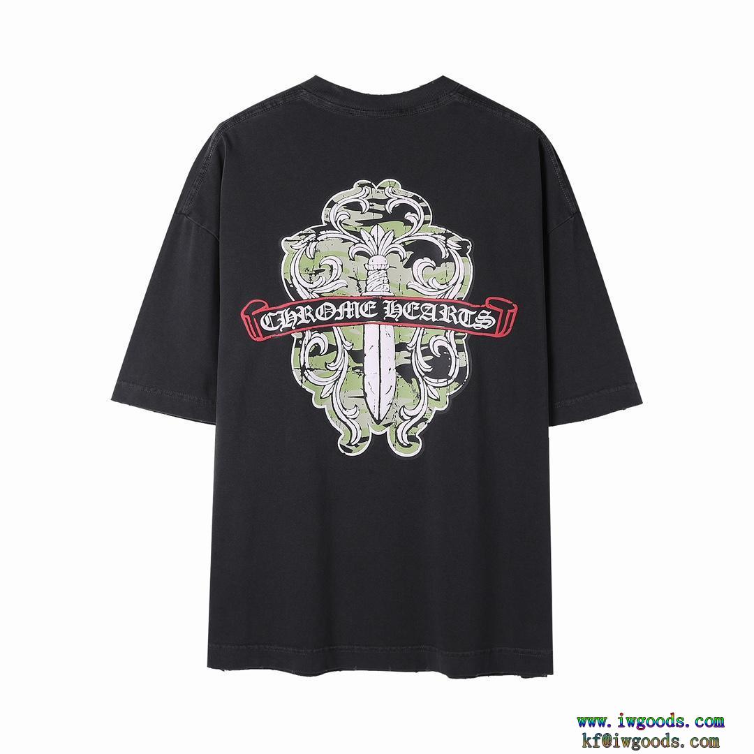 CHROME HEARTSクロムハーツVIP 先行セール2024到着済スーパー コピー ブランド 専門半袖Tシャツ