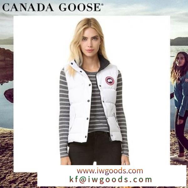 ☆国内発送☆ CANADA Goose 偽物 ブランド 販売 Freestyle Vestホワイトダウンベスト iwgoods.com:wroute