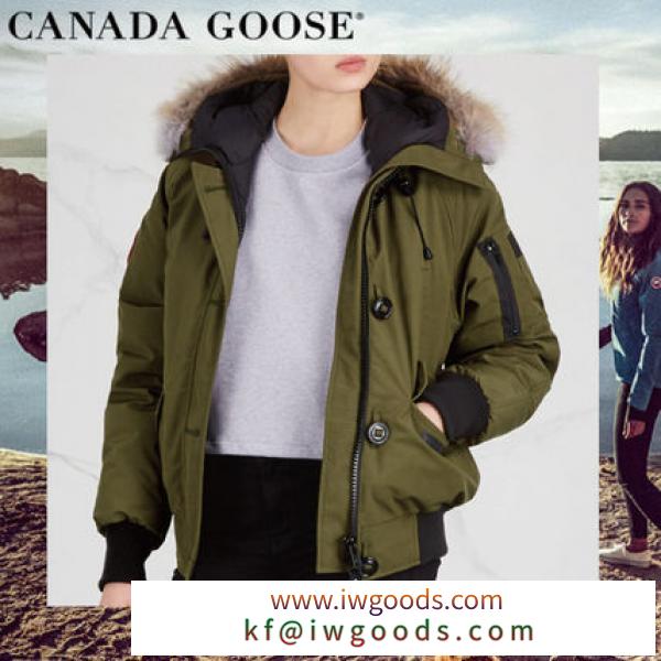 ☆ CANADA Goose ブランドコピー商品 Chilliwack オリーブ ファーフード ジャケット iwgoods.com:2ysfsn