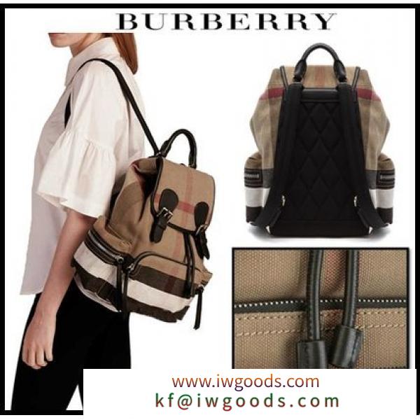 ★安全発送/関税込★BURBERRY 激安コピー★Women &#x27;s Medium Check Backpack iwgoods.com:tswc60