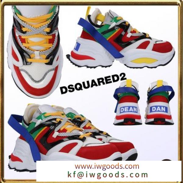 ★DSQUARED2 ブランド コピー★suede,メッシュ,ネオプレンgiantスニーカー 関送込 iwgoods.com:klm8ge