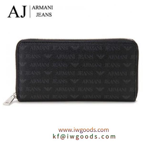 スタイリッシュ！★ ARMANI コピー品 JEANS ★ ラウンドファスナー 長財布 iwgoods.com:t9qiza