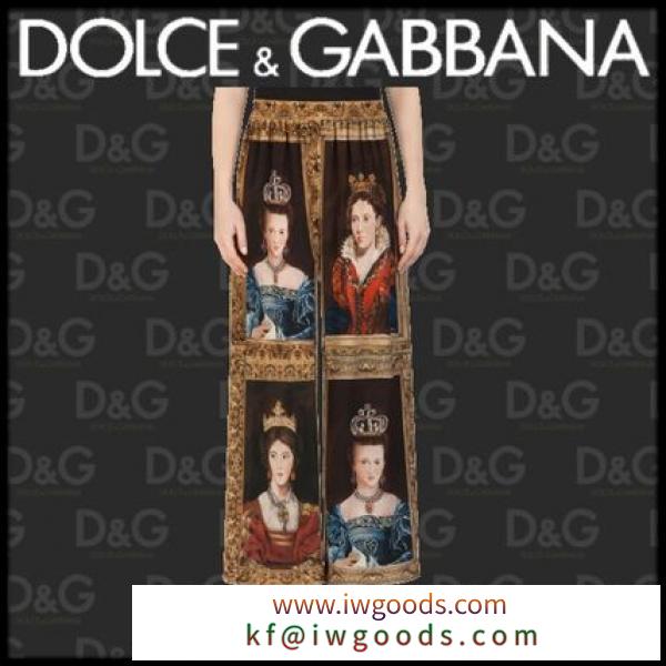 新作【Dolce&amp;Gabbana 激安スーパーコピー】パンツ クレープデシン クイーンプリント iwgoods.com:8cybiz