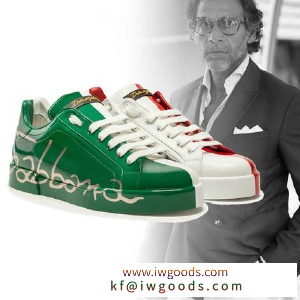 Dolce &amp; Gabbana ブランドコピー通販 PORTOFINO 3カラー レザー スニーカー iwgoods.com:aqdv91