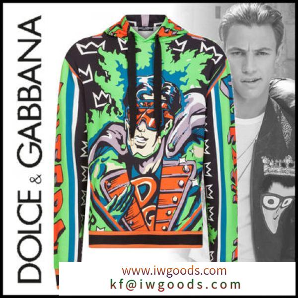 DOLCE&amp;Gabbana 偽物 ブランド 販売 ドルガバ 19AW スーパーヒーローKING フーディ iwgoods.com:5sdpc6