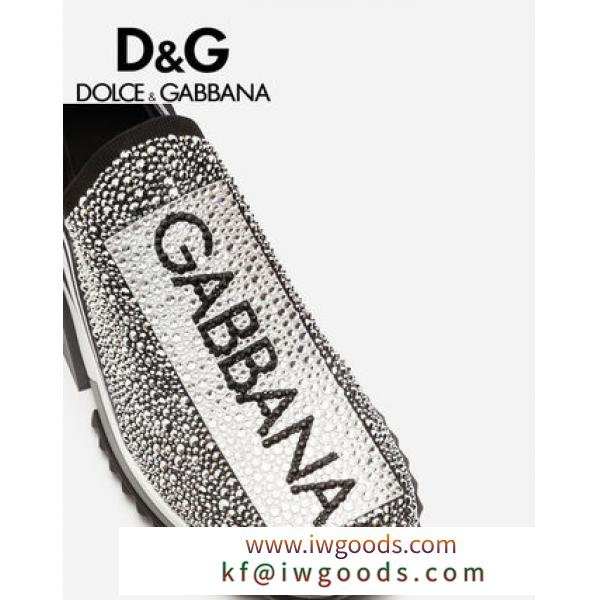 19ss【Dolce&amp;Gabbana 偽物 ブランド 販売】人気 SORRENTO スニーカー ラインストーン iwgoods.com:kfgt2a