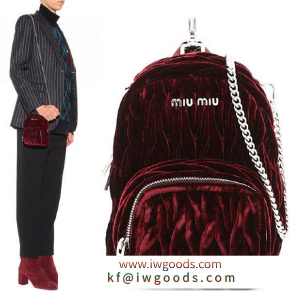 MM055 ‘MATELASSE’ VELVET MICRO BACKPACK iwgoods.com:nd2y7j