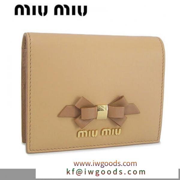 【新作】ミュウミュウ 偽ブランド MIU MIU レディース 2つ折り財布 iwgoods.com:cmhx51