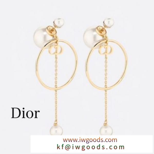 セレブ愛用【DIOR ブランドコピー】&quot;DIOR ブランドコピー TRIBALES&quot;ビーズ付きチェーンピアス/白 iwgoods.com:948s3f