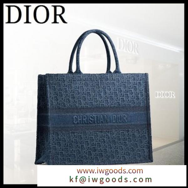 ◆DIOR 偽ブランド◆エンブロイダリーキャンバス “DIOR 偽ブランド BOOK TOTE” バッグ iwgoods.com:uaclix