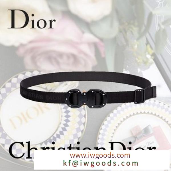 すぐ届く DIOR ブランド 偽物 通販◆ブラック ナイロン 25 MM ベルト iwgoods.com:kriw36