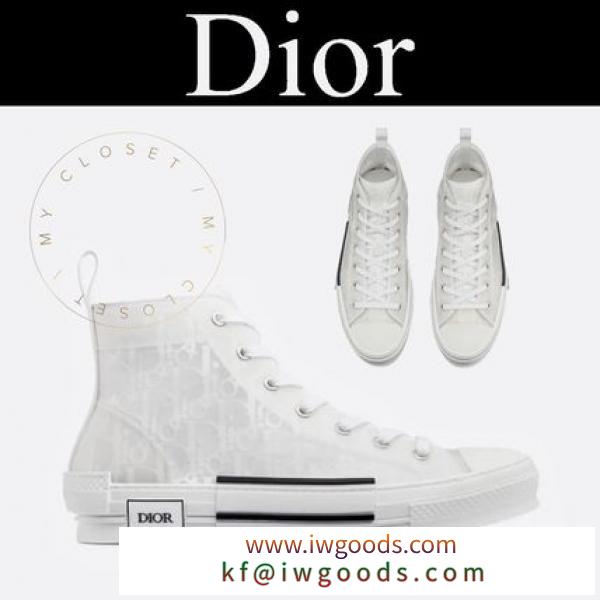 DIOR 激安スーパーコピー スニーカー ハイカット B23 オブリーク ラバーソール ロゴ iwgoods.com:k3fphk