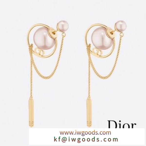 セレブ愛用【DIOR スーパーコピー】&quot;DIOR スーパーコピー TRIBALES&quot;チェーンピアス/Pink Gold iwgoods.com:uh4vu0