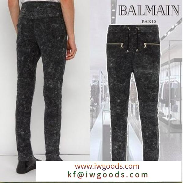 三代目J Soul Brothers着用**BALMAIN 偽ブランド★スリムトラックパンツ iwgoods.com:w6n94q