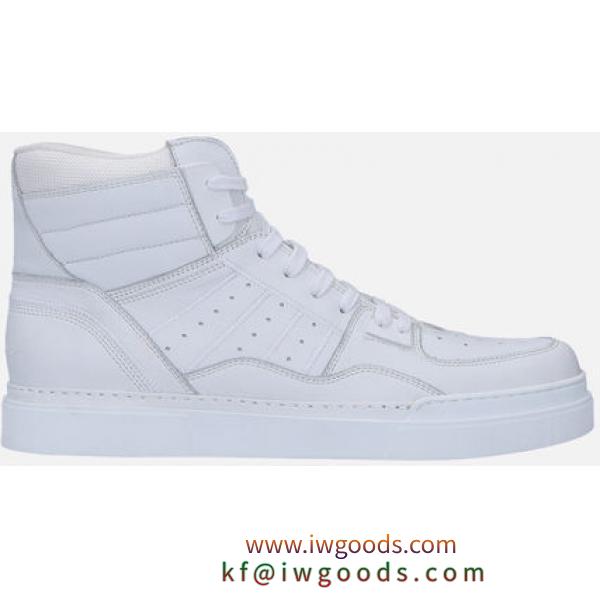 【BALMAIN 激安コピー】LEATHER AND MESH HIGH-TOP SNEAKERS iwgoods.com:6kkqjt