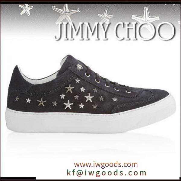 【JIMMY CHOO コピーブランド】ACE☆デニムスエードxスタースタッズ☆スニーカー iwgoods.com:rj29p2