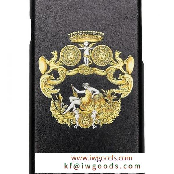 VERSACE ブランドコピー通販 ヴェルサーチ ブランドコピー フロントエンブレム iphone 7/8 case iwgoods.com:lf601c