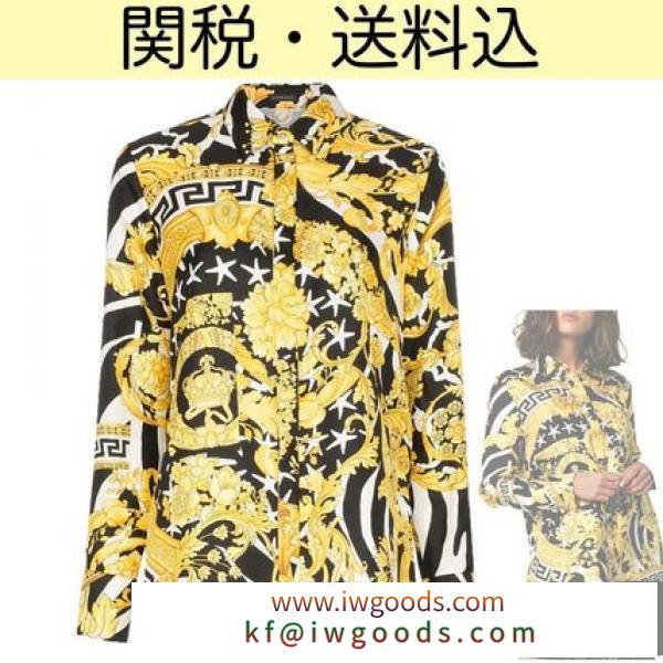 関税送料込★VERSACE 激安スーパーコピー* バロック プリント シルク シャツ iwgoods.com:isrip4