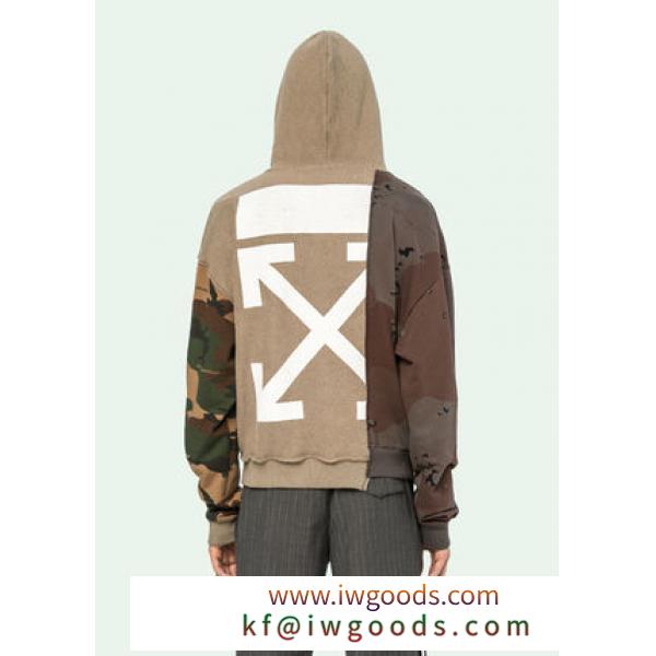 即発 OFF White ブランドコピー商品 18FW ARROW RECONSTRUCTURED CAMO HOODIE PARKA iwgoods.com:8w9dt9