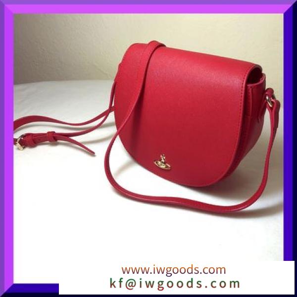 [国内即発]Vivienne WESTWOOD スーパーコピー★CROSSBODY レザーポシェット RED iwgoods.com:z7jbi6