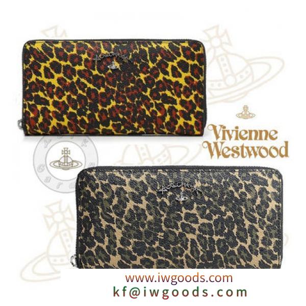 17/18新作★Vivienne WESTWOOD スーパーコピー 代引★レオパード柄長財布★2色より iwgoods.com:12hazs