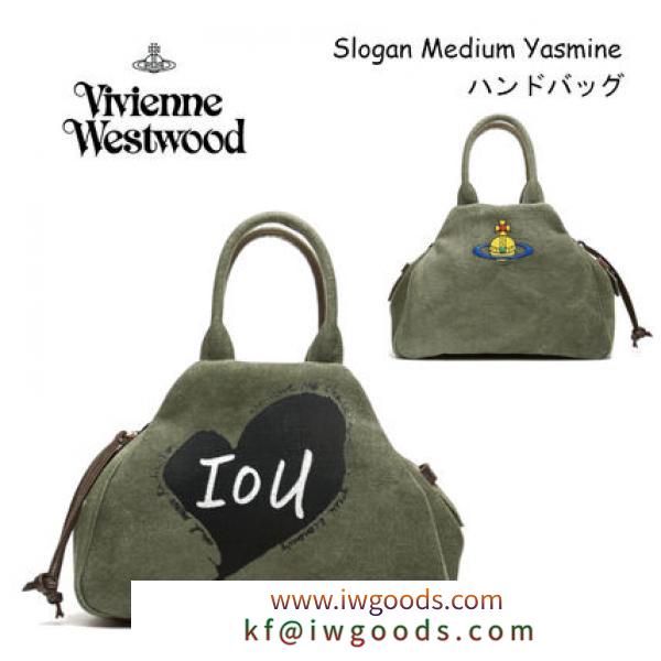 【Vivienne WESTWOOD 激安スーパーコピー】 Slogan Medium Yasmine ハンドバッグ iwgoods.com:6guuj5