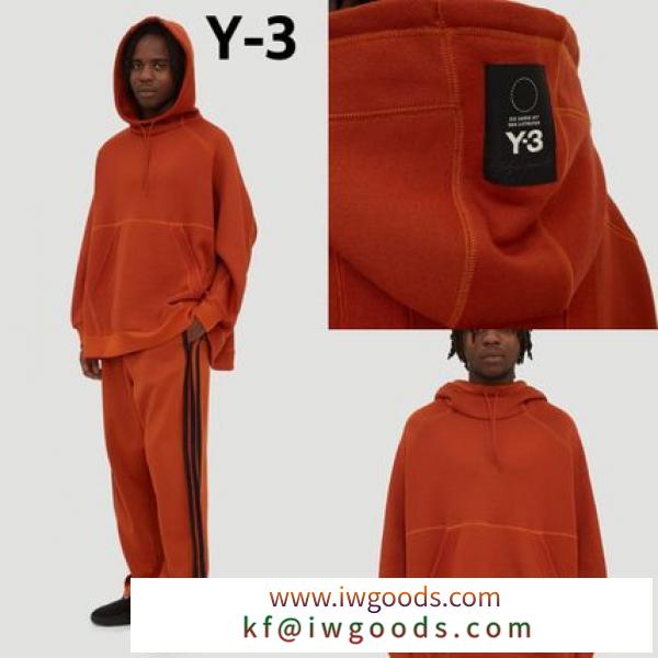 追跡有り配送！Y-3 偽ブランド Hooded Chenille Stripe Back パーカー iwgoods.com:xhyv2p