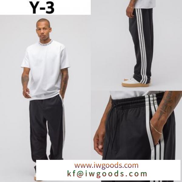 追跡有り配送！Y-3 ブランドコピー通販  3 Stripe Snap Pant  Black iwgoods.com:ovmxee