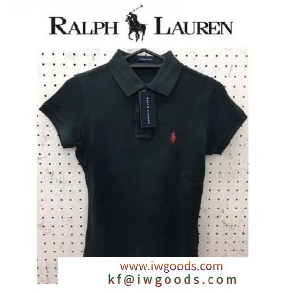 POLO RALPH Lauren ブランド 偽物 通販 THE SKINNY POLO 半袖 ポロシャツ ブラック iwgoods.com:jy8u46