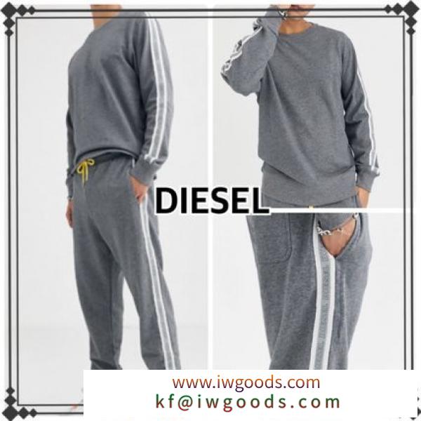 DIESEL コピーブランド ディーゼル ブランドコピー テープ ロゴ スウェット セットアップ 送関込 iwgoods.com:bx5t45