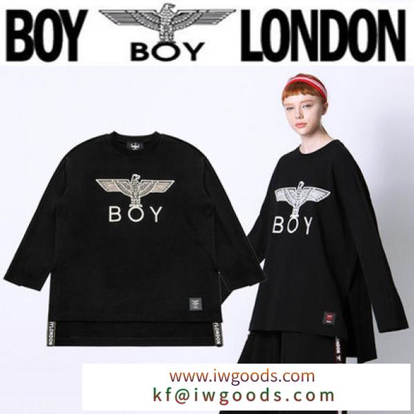 BOY LONDON 偽物 ブランド 販売(ボーイロンドン 激安スーパーコピー)★OVER FIT TAPE長袖Tシャツ2色 iwgoods.com:9k8oz5