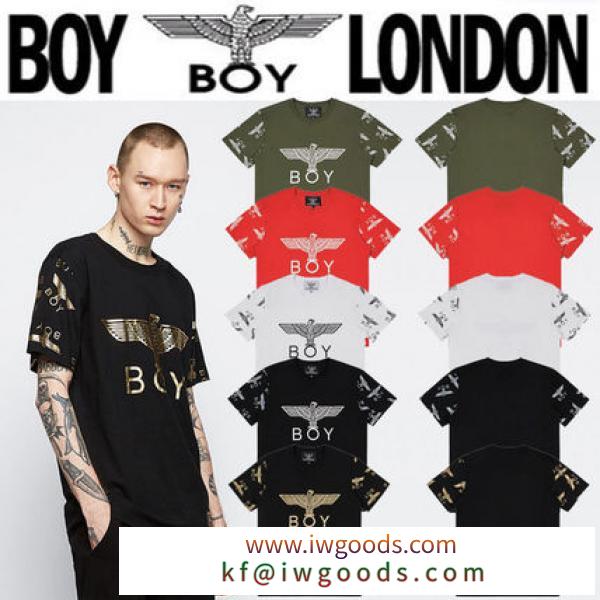 BOY LONDON 偽ブランド(ボーイロンドン コピーブランド)☆ロゴパターン柄袖Tシャツ 5色 iwgoods.com:egtrcj