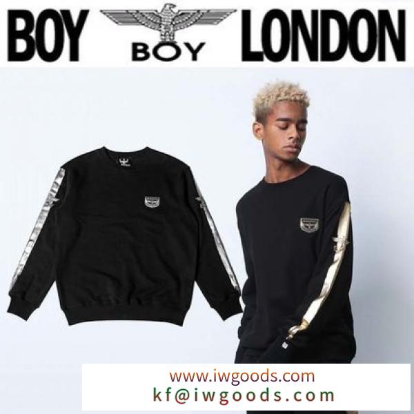 BOY LONDON コピー商品 通販(ボーイロンドン 偽物 ブランド 販売)★テープ袖スウェットシャツ 2色 iwgoods.com:4vl2vk