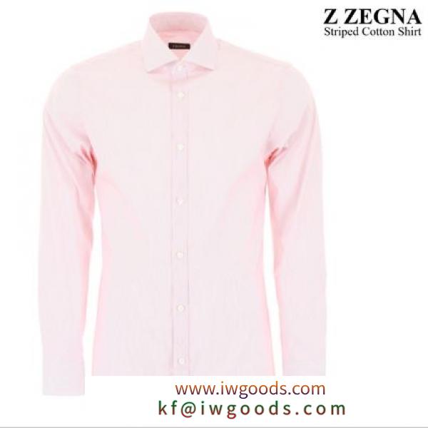 Z Zegna スーパーコピー 代引　Striped Cotton Shirt iwgoods.com:m0qlb7