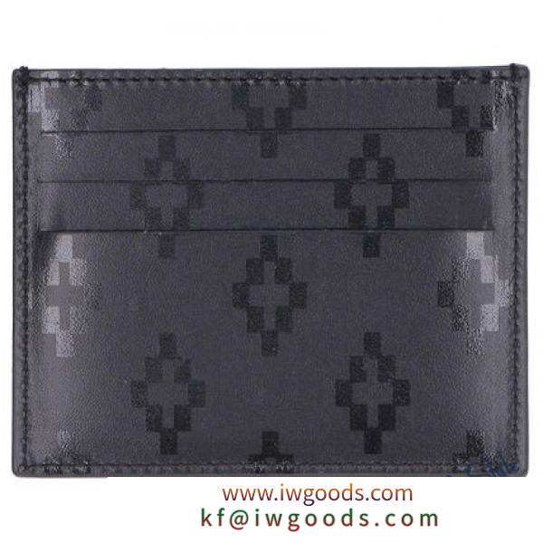 LOGO PRINT LEATHER CARD HOLDER iwgoods.com:8g5k18