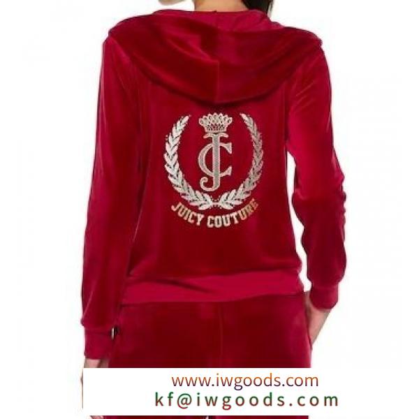 ☆JUICY COUTURE 偽物 ブランド 販売 お洒落なベロアセットアップ(Beet Red)☆ iwgoods.com:6vu4if