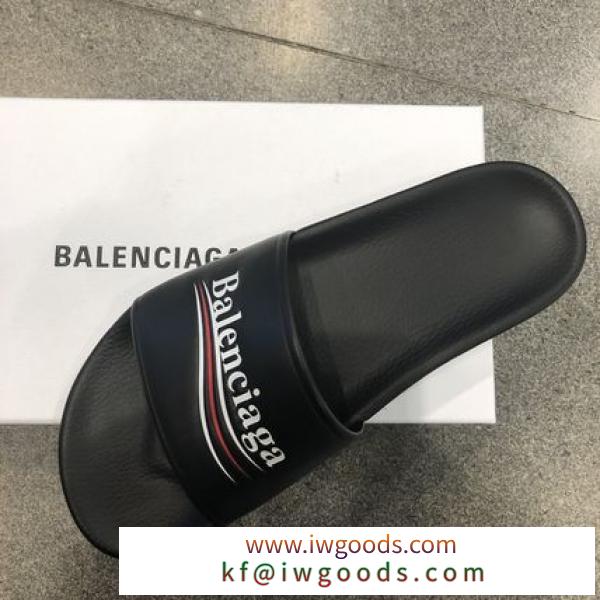 国内/関税込【BALENCIAGA コピー商品 通販】波ロゴシャワーサンダル(黒size限定) iwgoods.com:p2o6fc