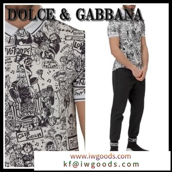 【海外発送】Dolce &amp; Gabbana 激安スーパーコピー ★2019SS グラフィックポロシャツ iwgoods.com:f5f58j